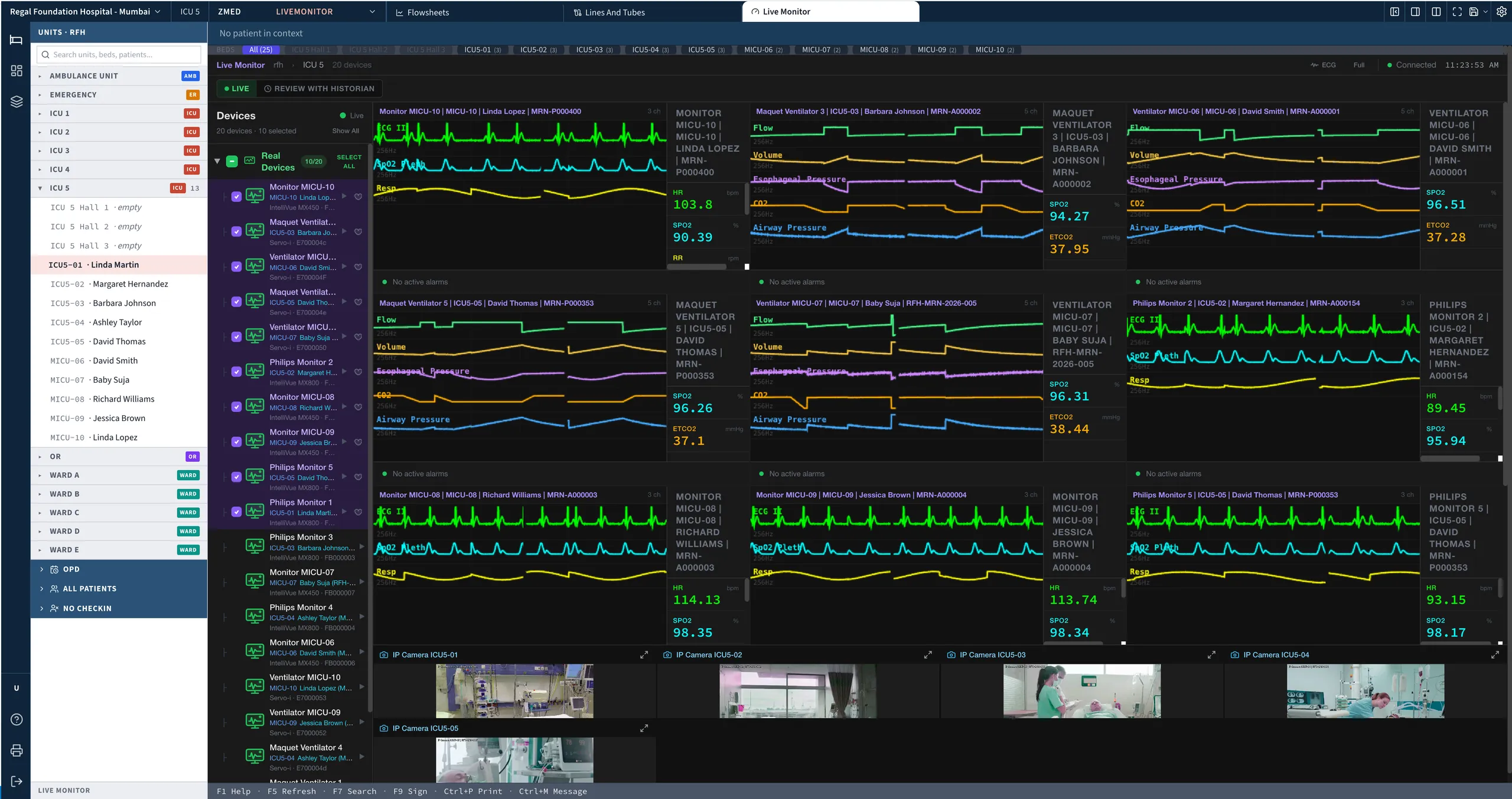 zMed Live Monitor — the same bedside truth in every region